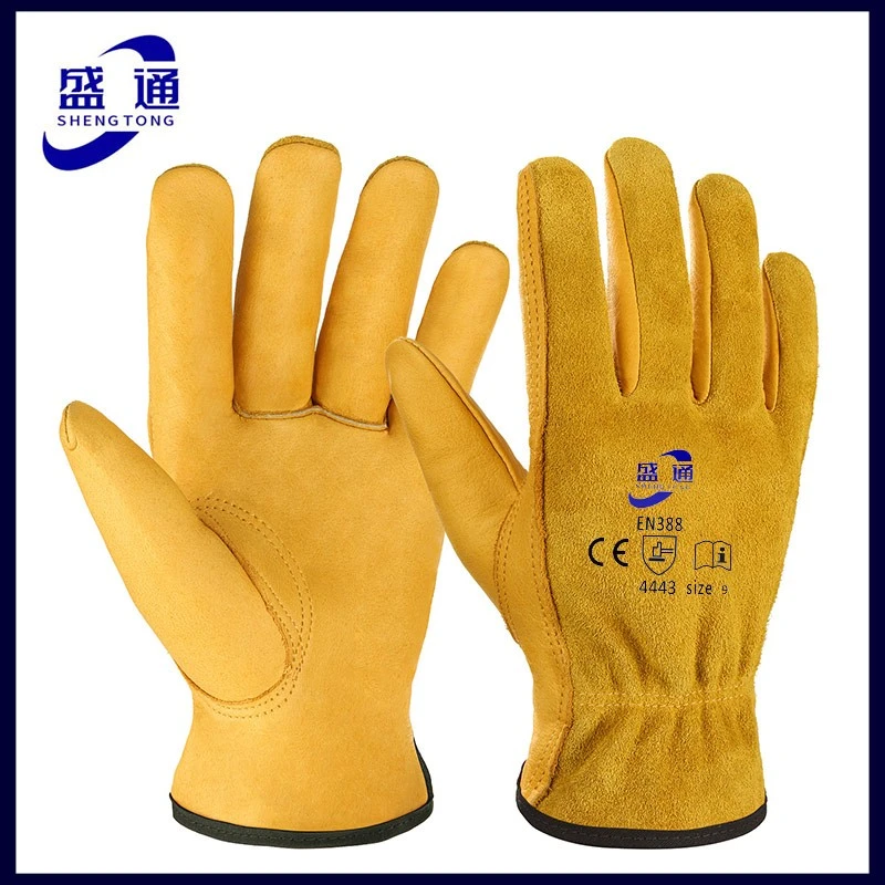 Yellow Sheep Leather Smooth Palm Welder Gloves suppliers